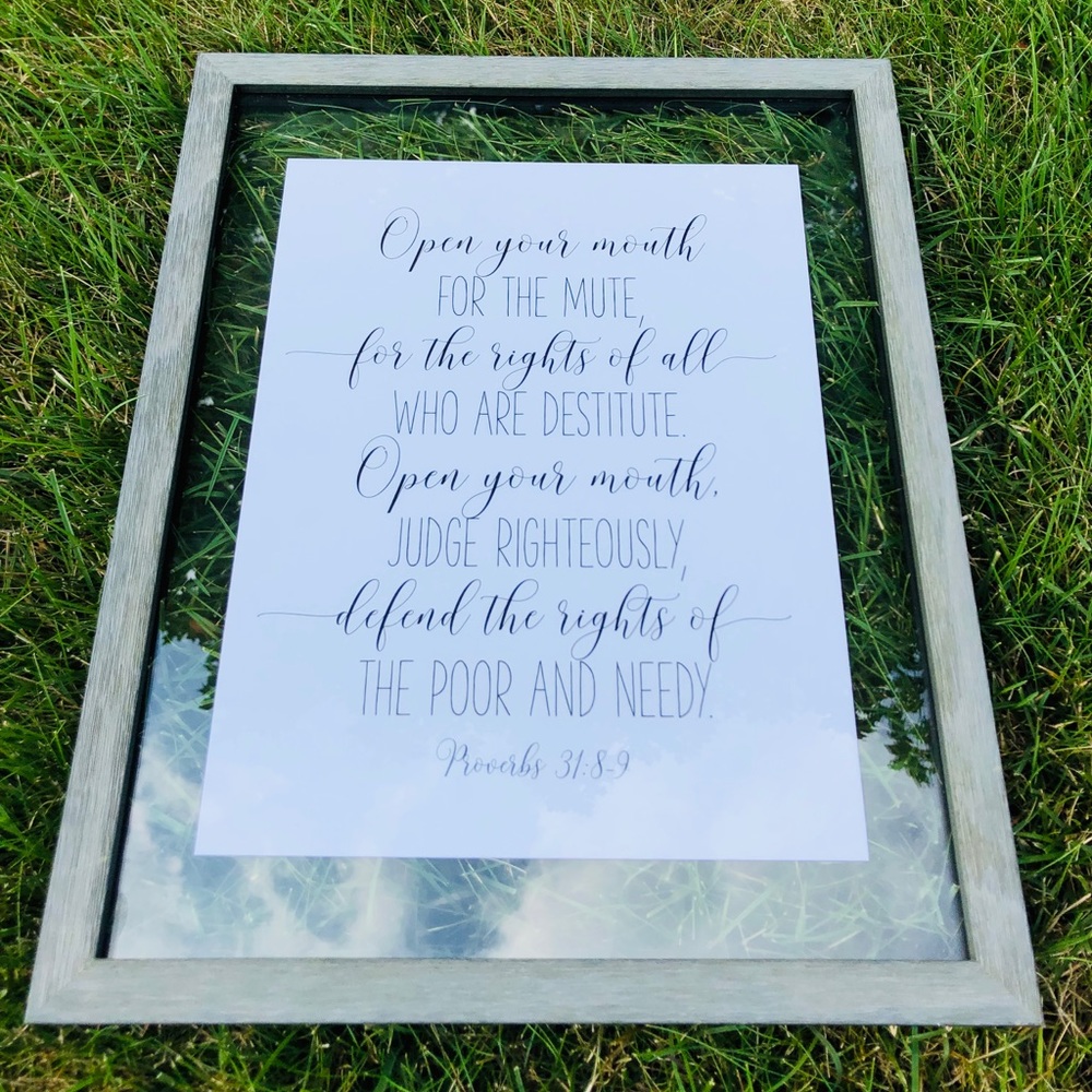 Bible verse frame